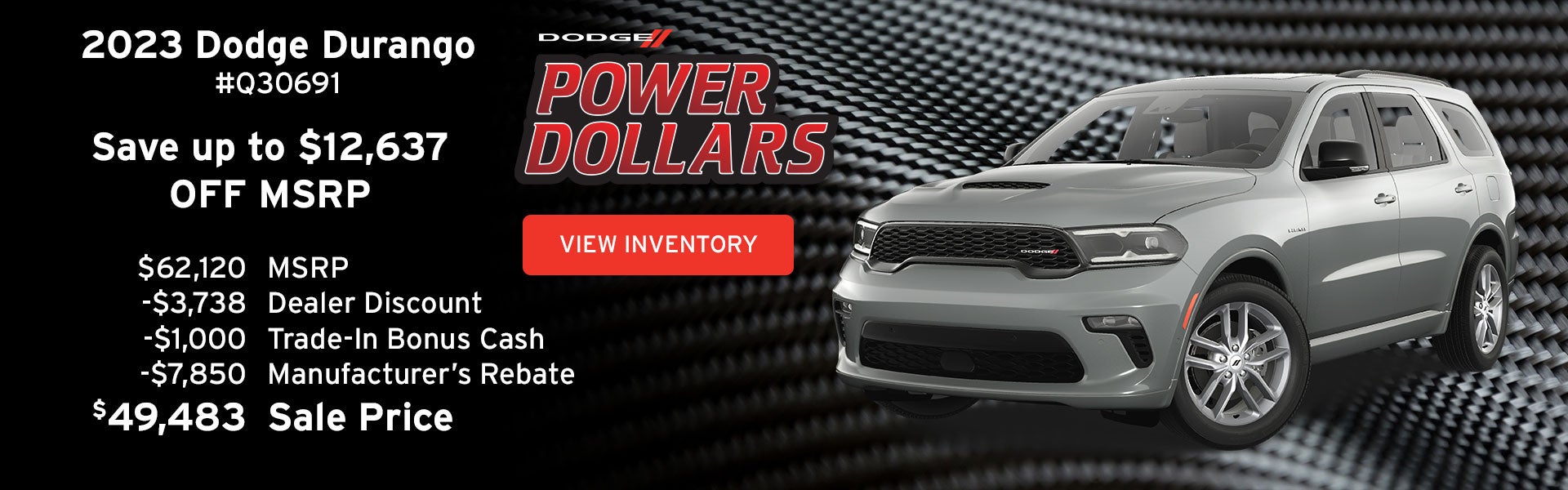 Save up to $12,637 on a New Dodge Durango
