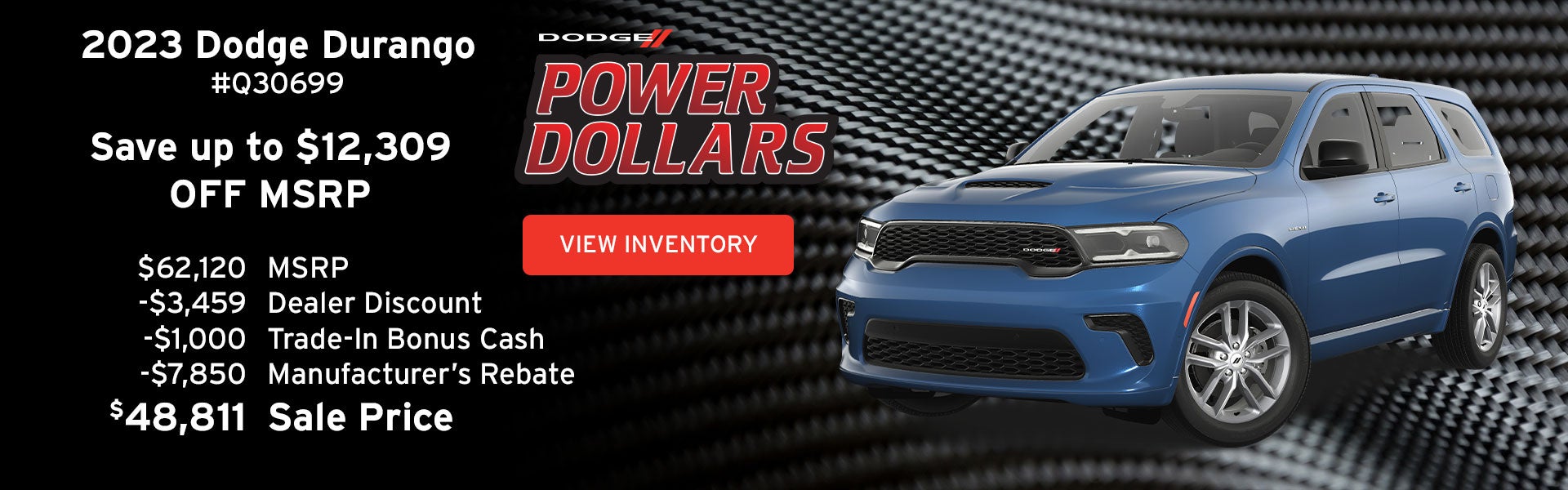 Save up to $12,309 on a New Dodge Durango