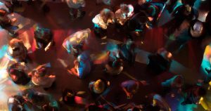 Dance-floor at a busy night club.