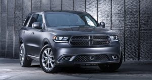 A great looking silver-grey Dodge Durango.